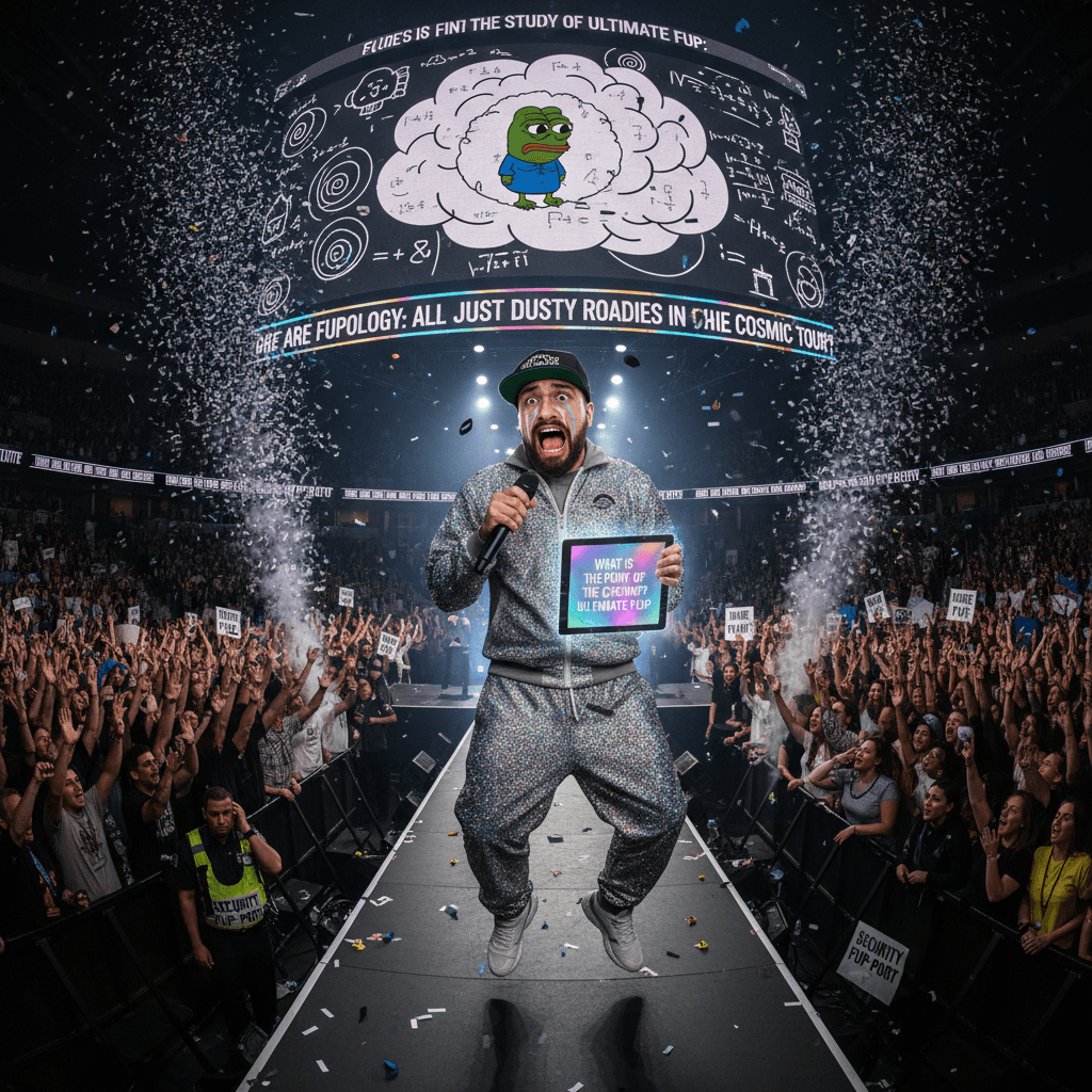 When the hype man discovers existential dread mid-rally