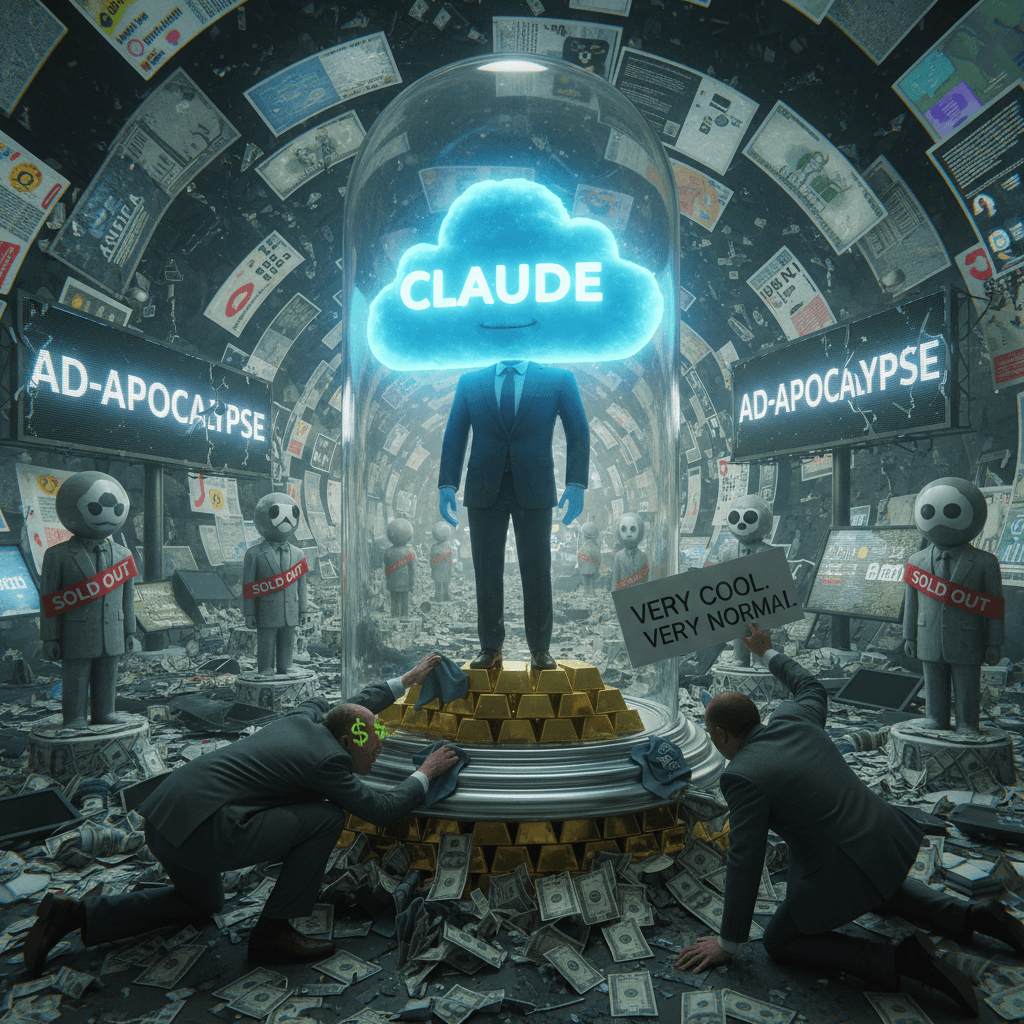 Claude stays pure while everyone else sells out (very cool, very normal)