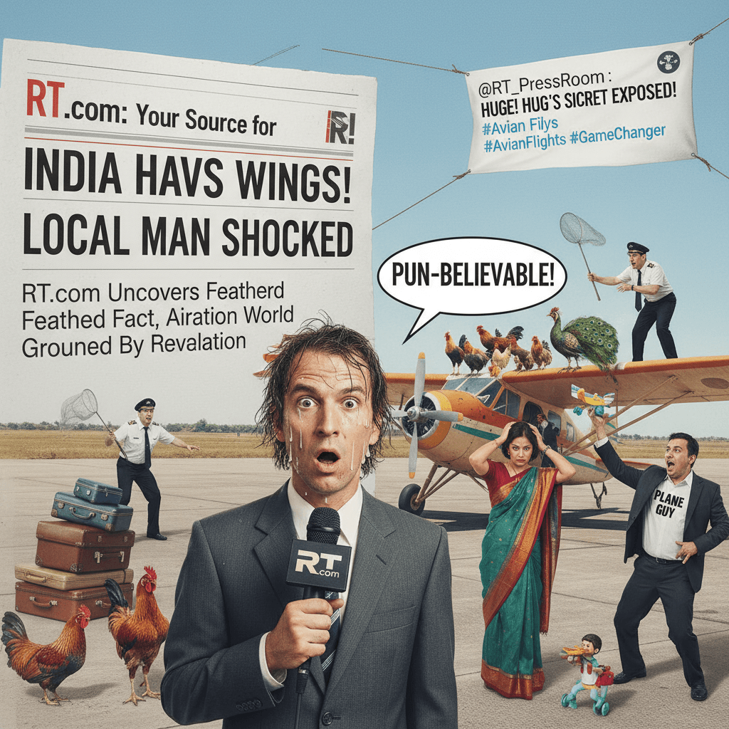 RT.com discovers India has planes, breaks story with pun
