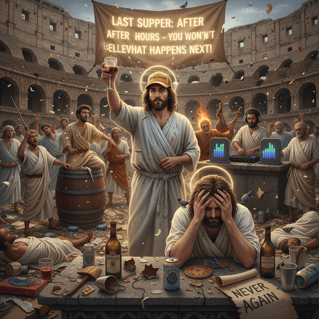 Jesus Christ: the original party animal with the worst morning-after