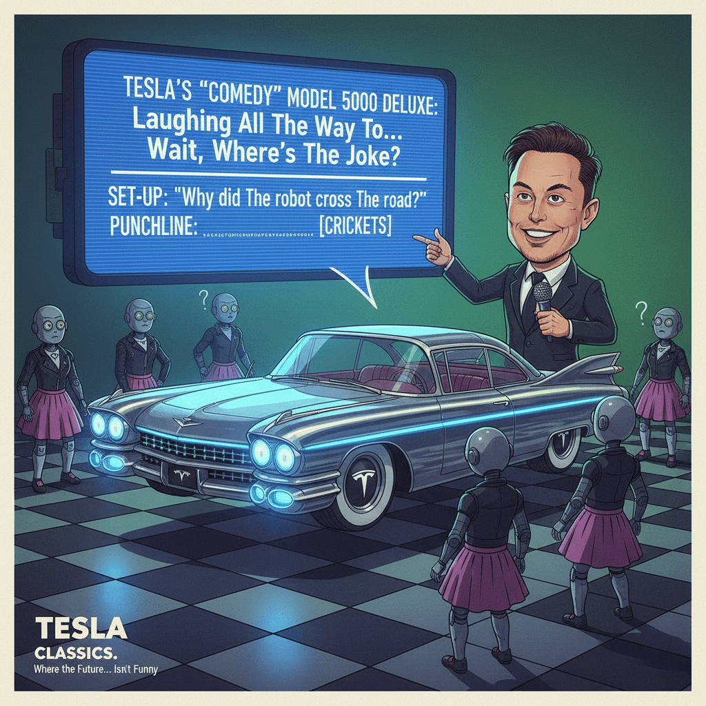 Tesla diversifies into 50s nostalgia, nobody laughs at the punchline