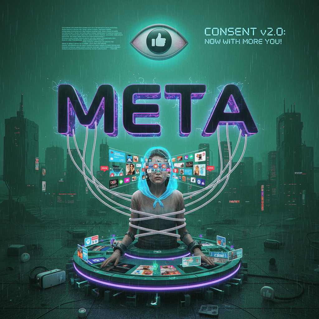 Meta's new privacy rebrand hits different when you're literally enslaved to the algorithm