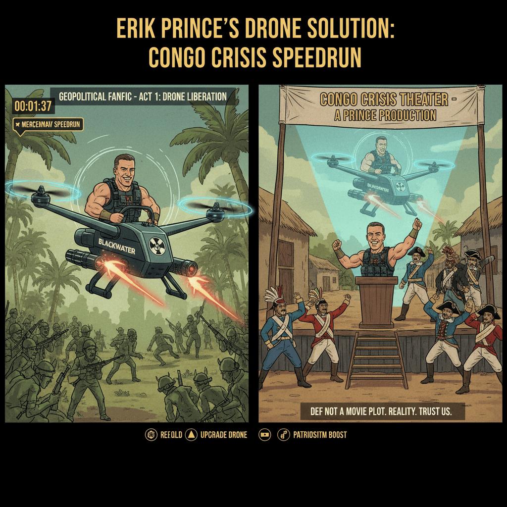 blackwater founder solves congo via drone, definitely not a movie plot