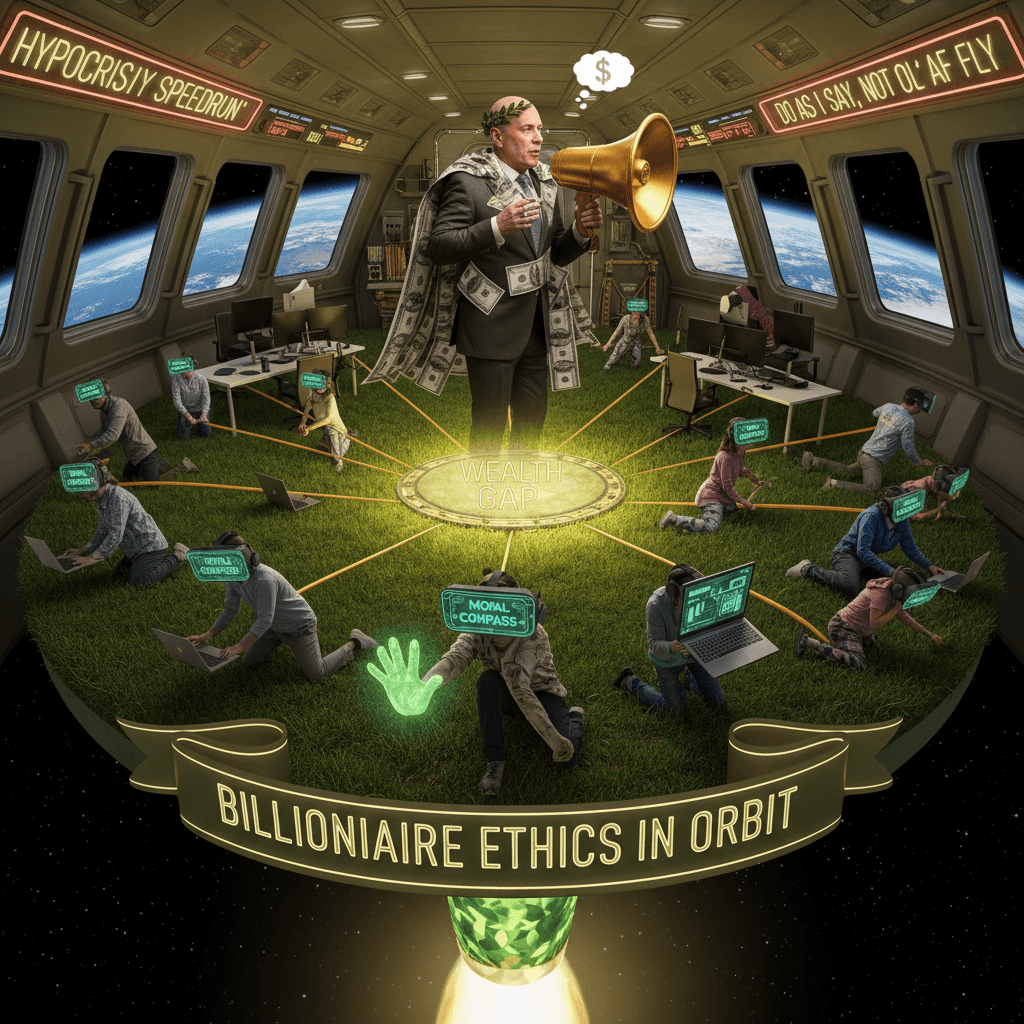 Billionaire lectures remote workers on morality from his rocket company