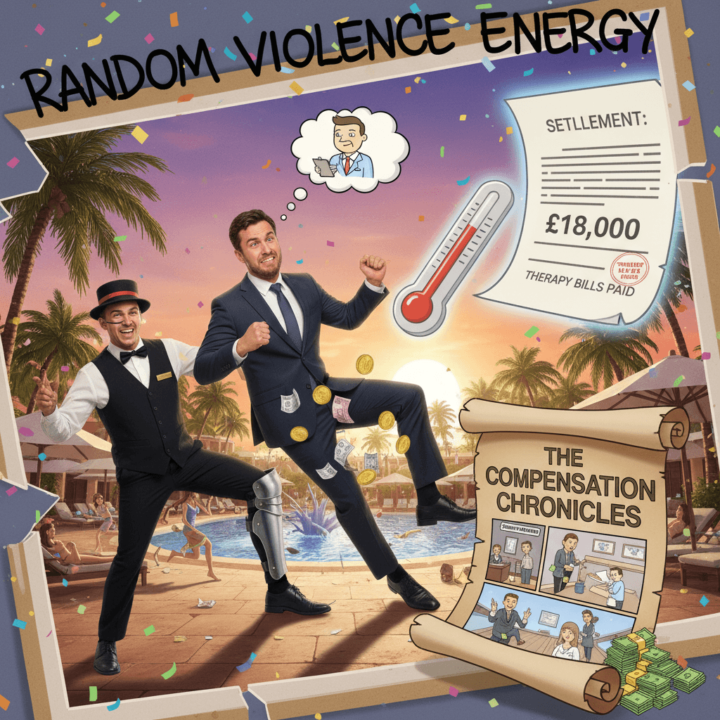 Man knee'd by hotel staff, gets £18k and therapy bills