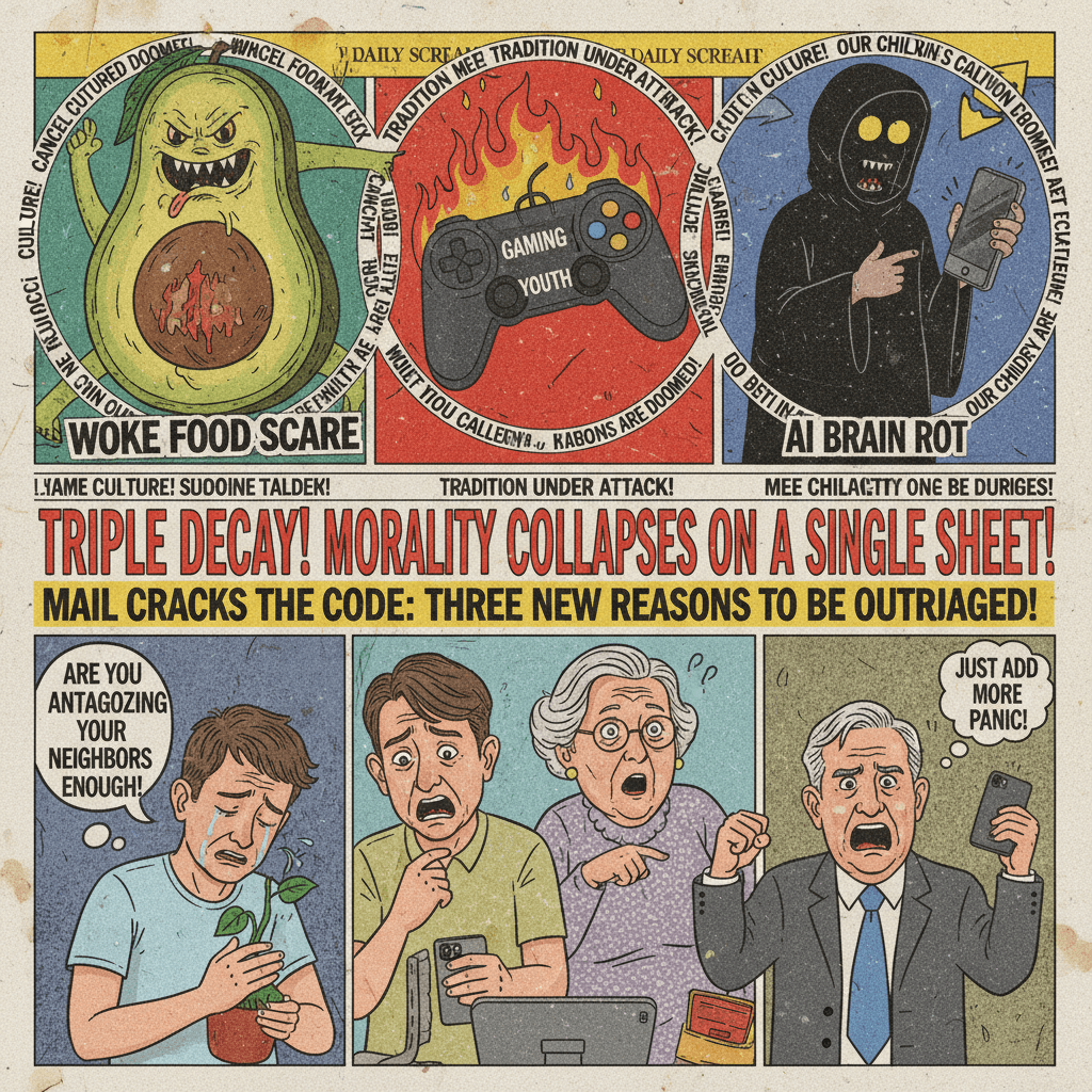 Daily Mail discovers three separate moral panics fit on one page