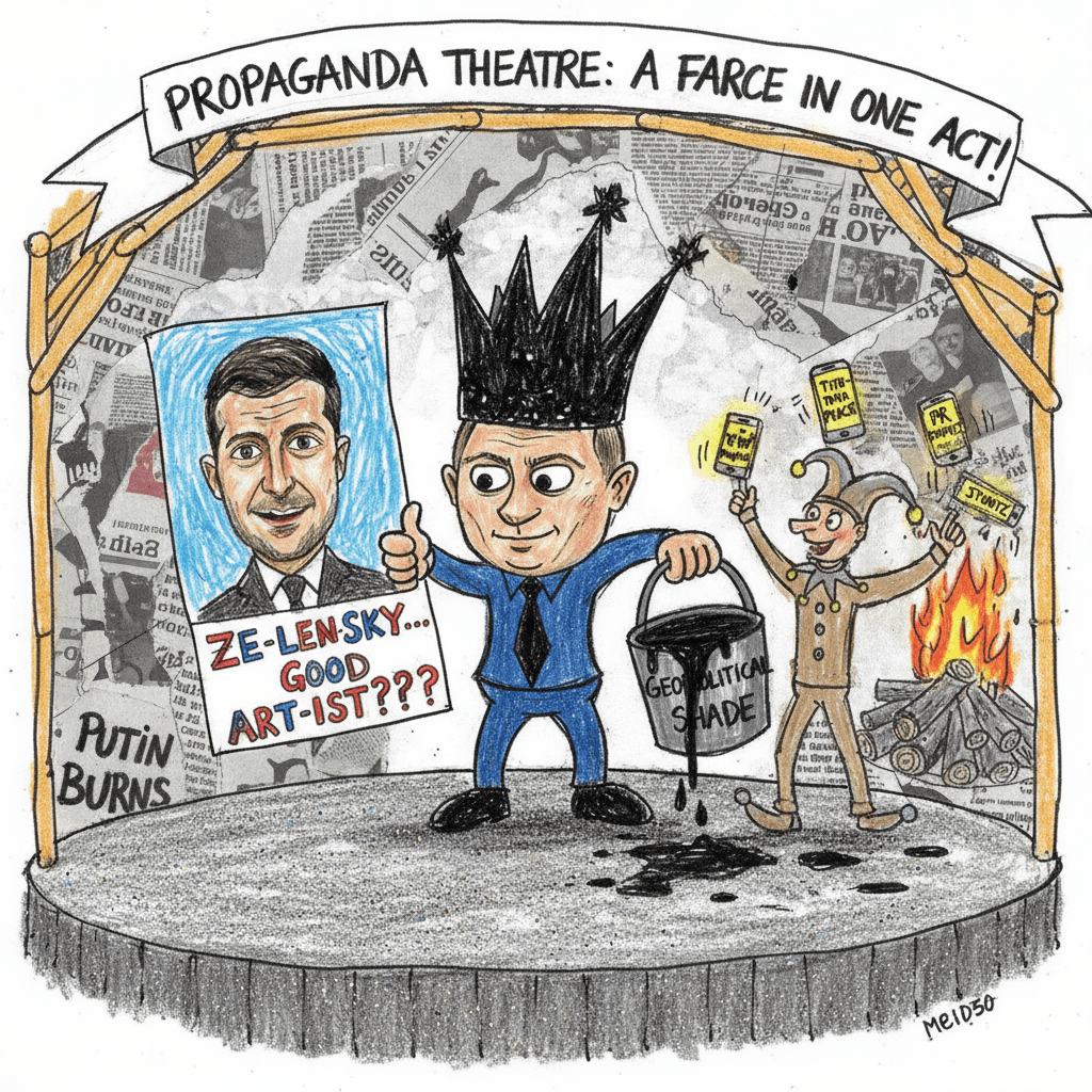 Putin calls Zelensky talented artist while throwing shade at PR stunts