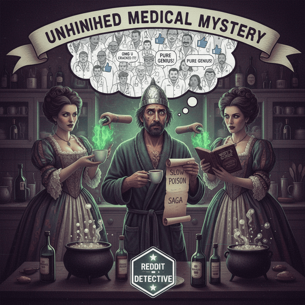 Local man discovers wives invented chronic poisoning, Reddit doctors applaud