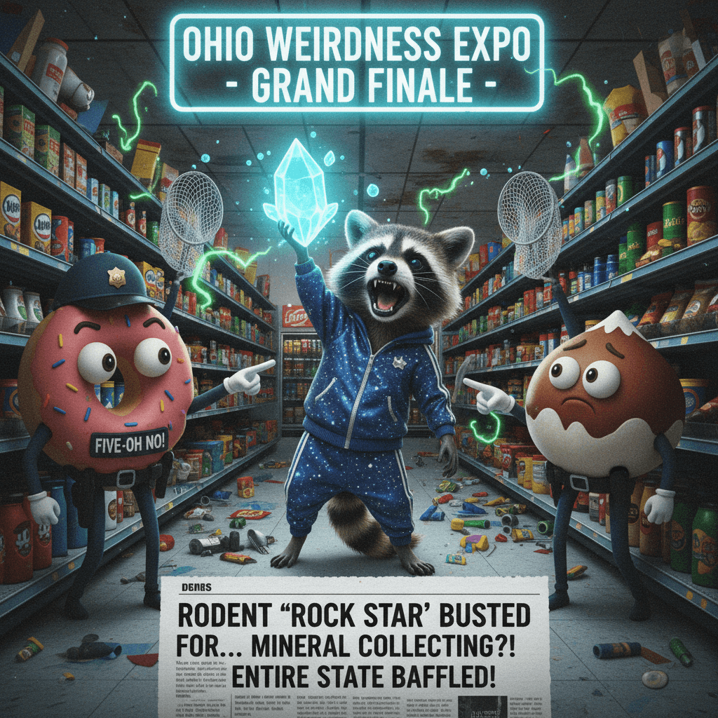 Only in Ohio: Trash panda's meth habit finally exposed by five-oh