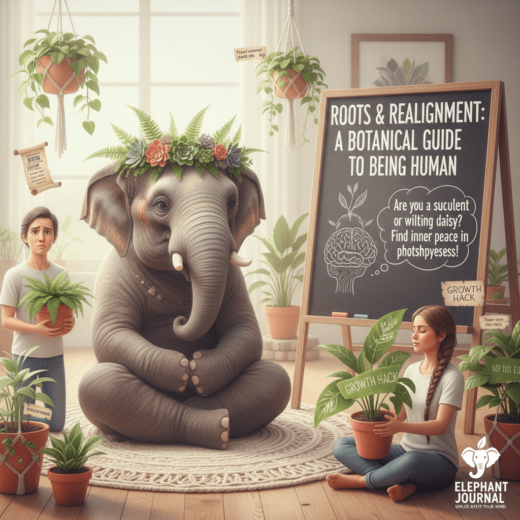 Elephant Journal discovers humans are confused, uses plants as metaphor