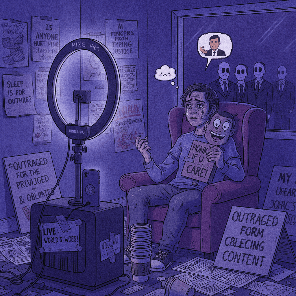 Tired activist discovers live-streaming invented, expects politicians to care