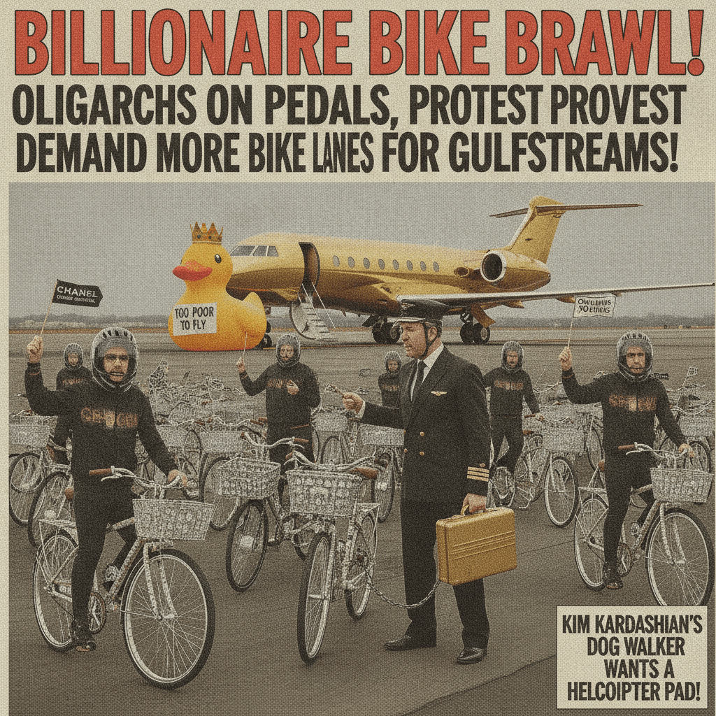 Rich people problems: bikes vs jets, a tragedy in one sentence