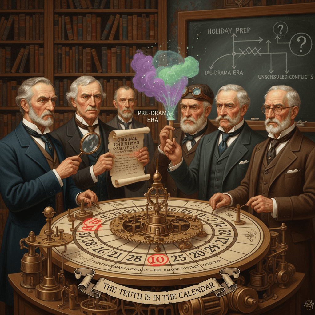 proof we scheduled christmas before you invented drama