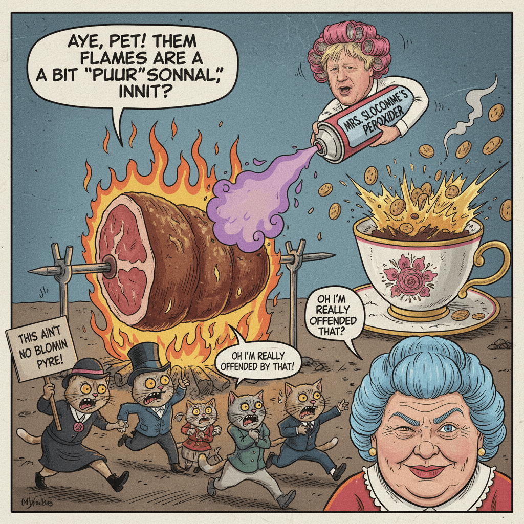 Legendary burn disguised as Mrs Slocombe references