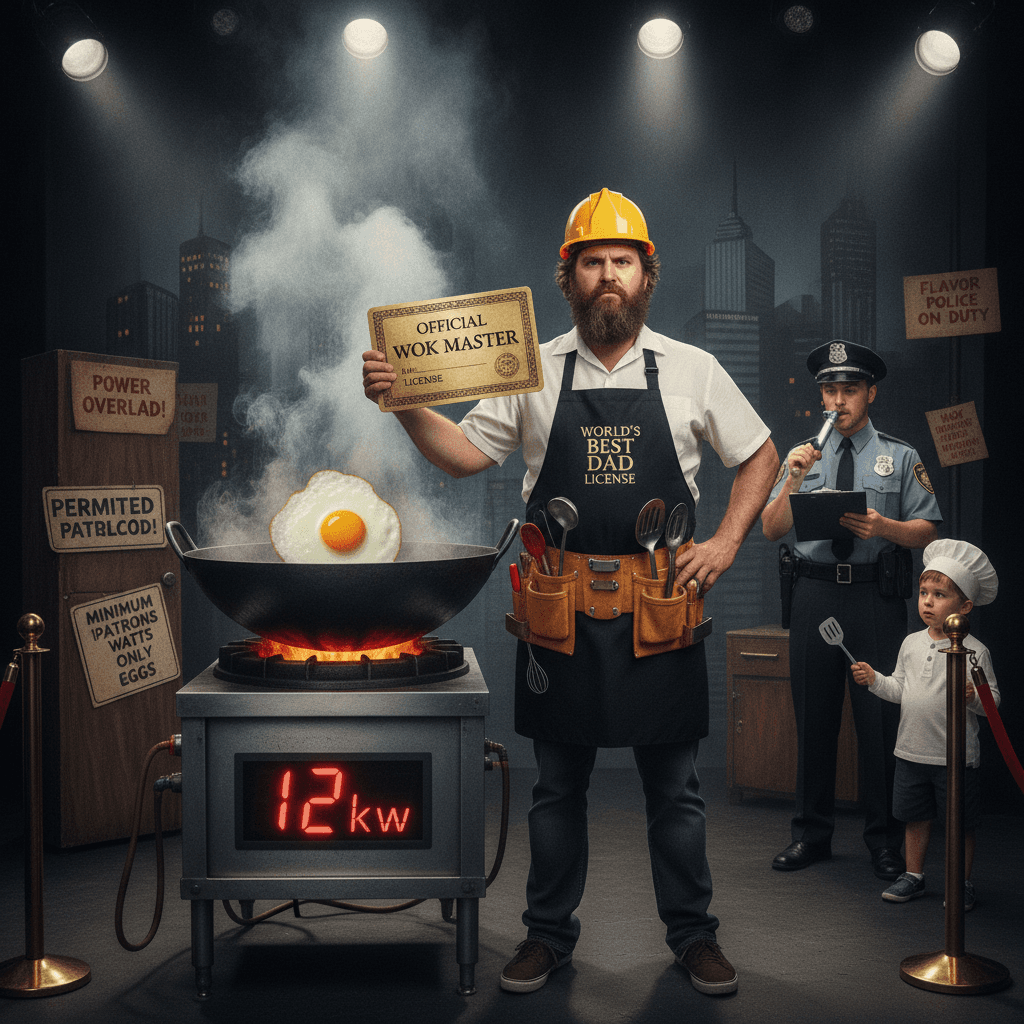 12kW wok for people who think cooking needs a permit