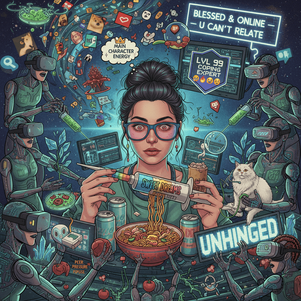 my coping mechanisms are superior to your biohacking delusions