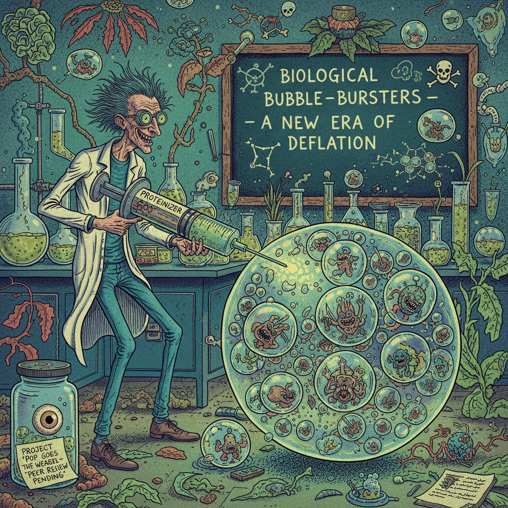 using weaponized proteins to pop tiny bubbles, very normal