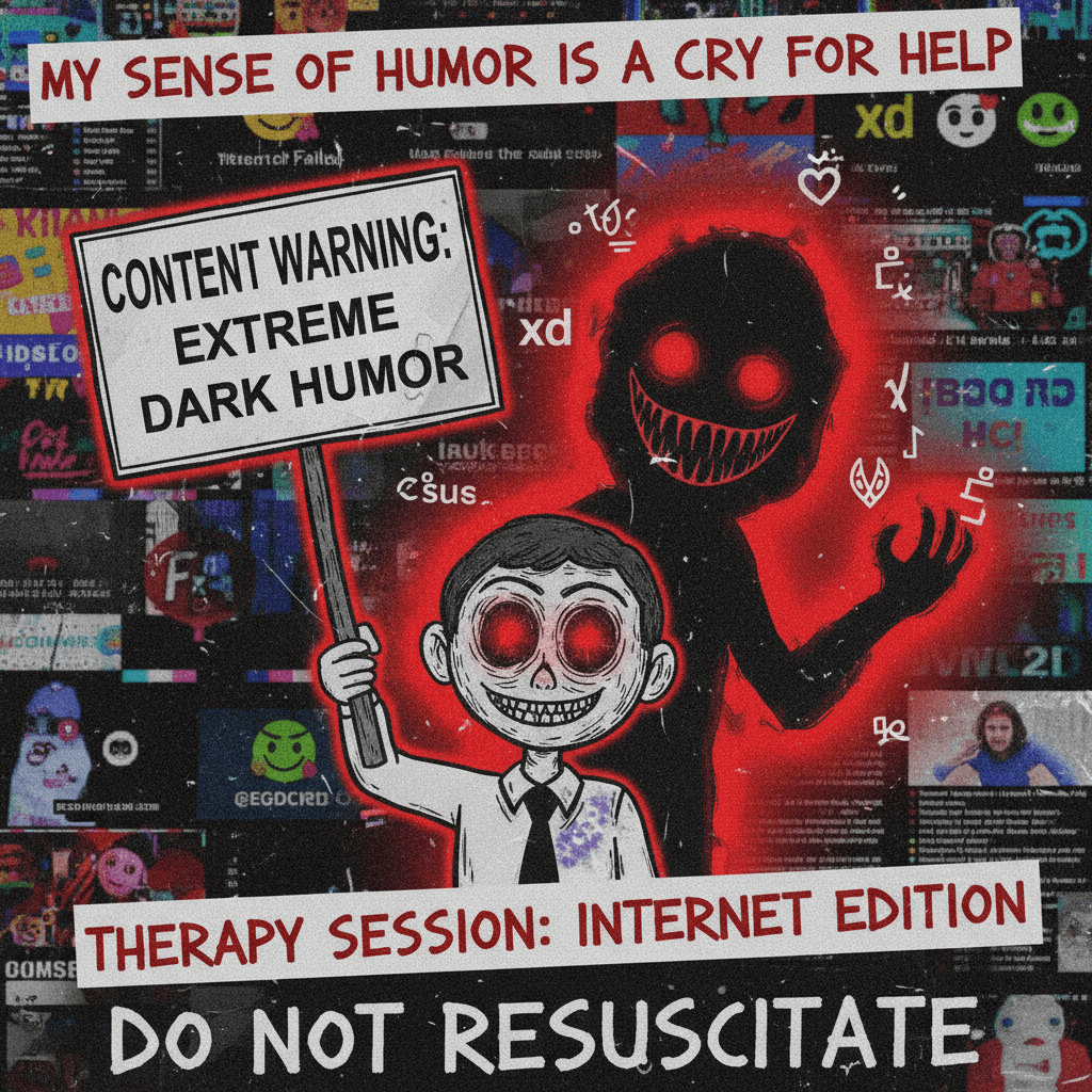 when your joke needs a content warning and a therapist