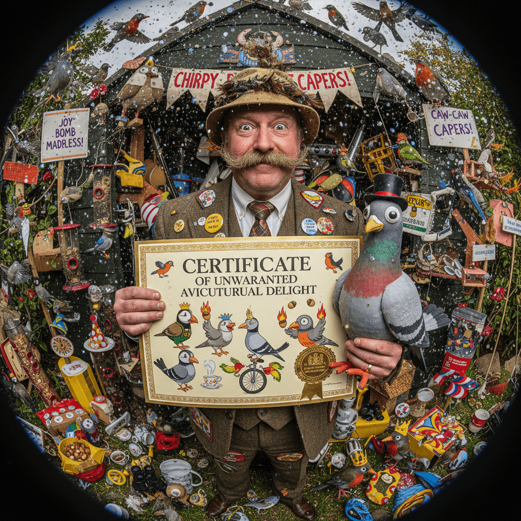 Man receives certificate for inappropriate joy in ornithological form