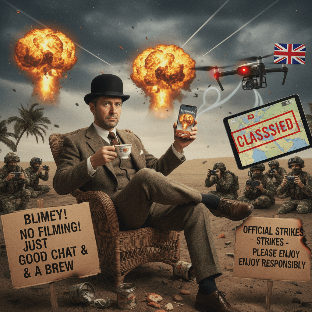 Don't film the explosions bro, just vibe with the strikes 💣📵