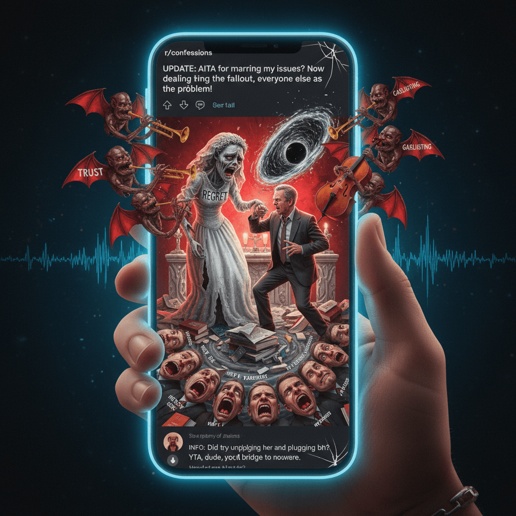 Man marries regret, discovers consequences, blames everyone but himself