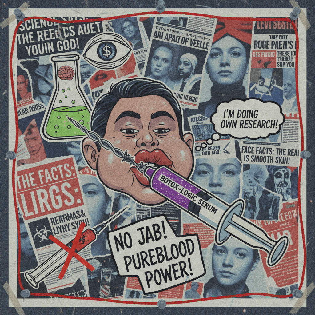 Trust the science, reject the needle, inject the face