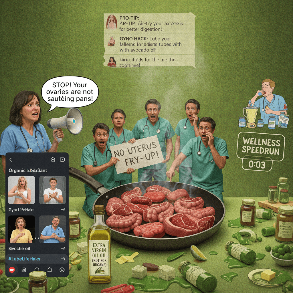 Medical professionals literally begging you not to cook with your own anatomy