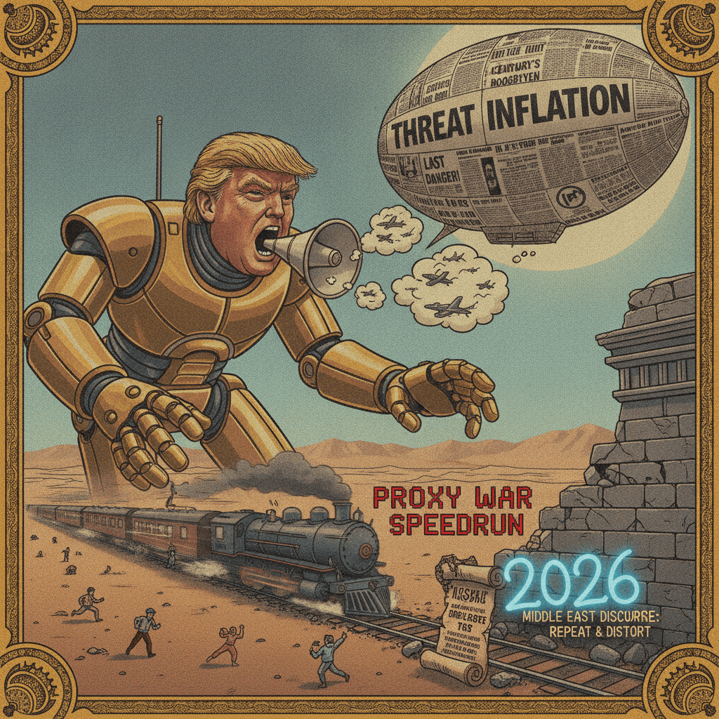 Trump threatens Iran (2026 remix, same vibes as last century)