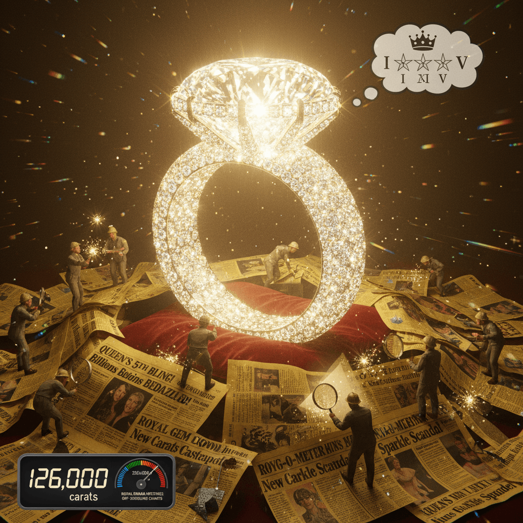 126k ring gets its 5th glow-up, tabloids document every sparkle