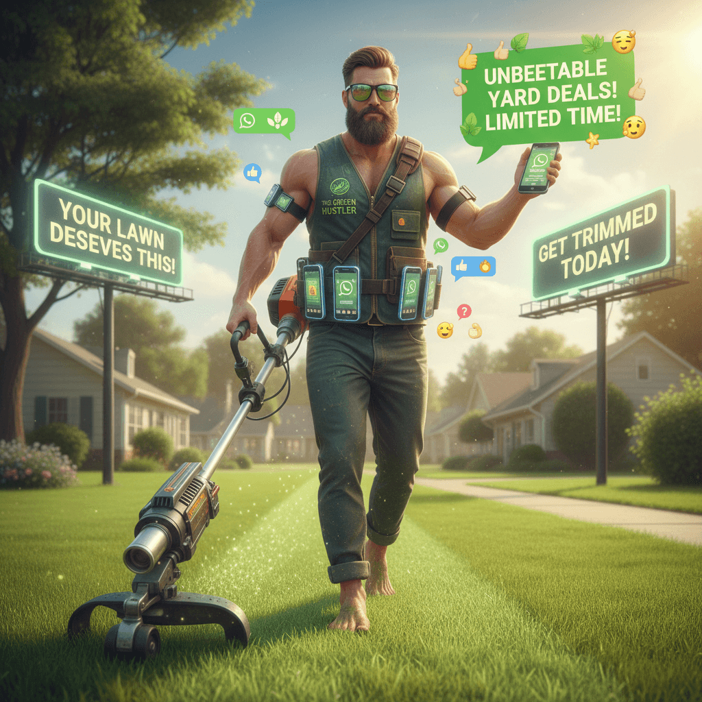 Professional trimmer energy meets aggressive WhatsApp marketing