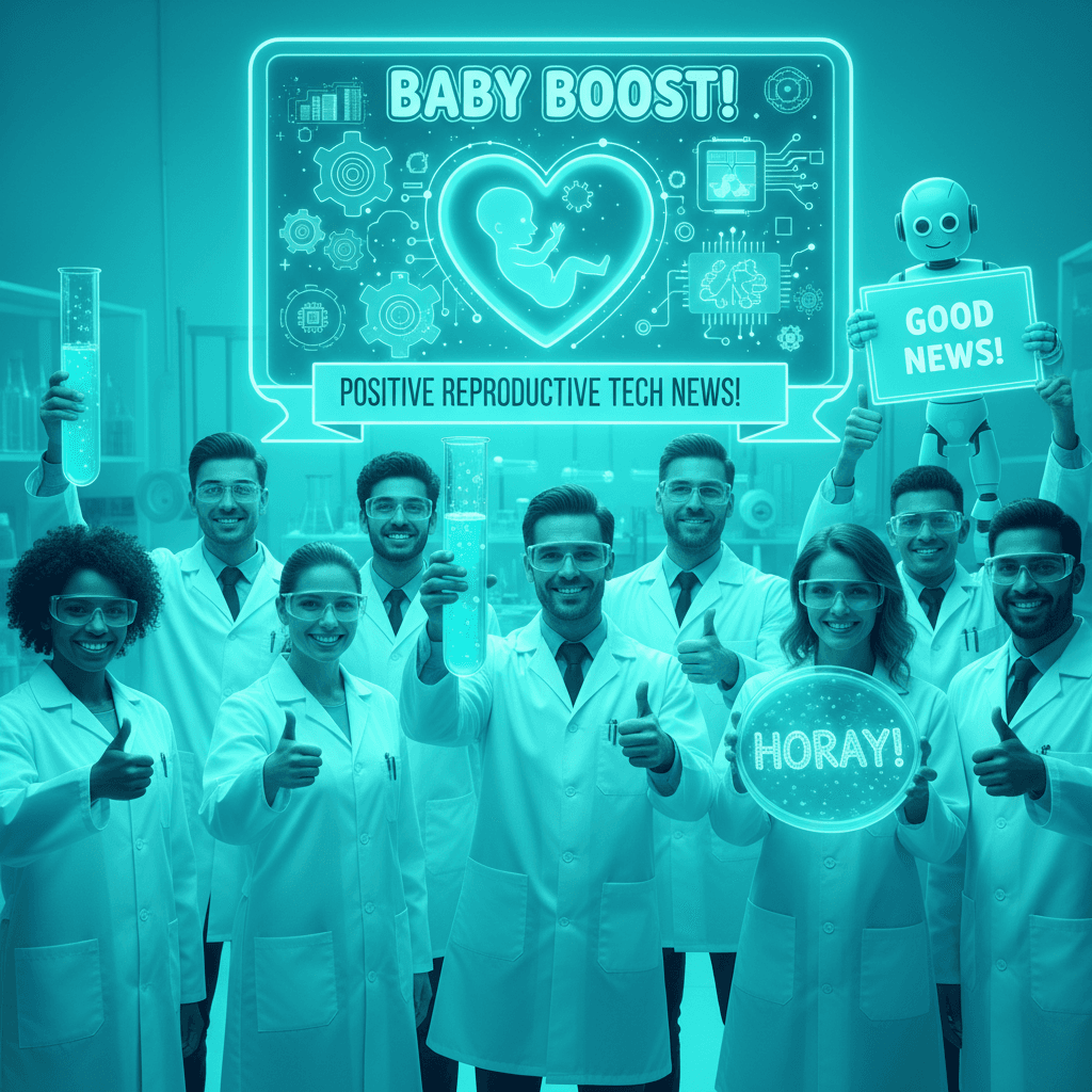 wholesome science news but make it aggressively cyan