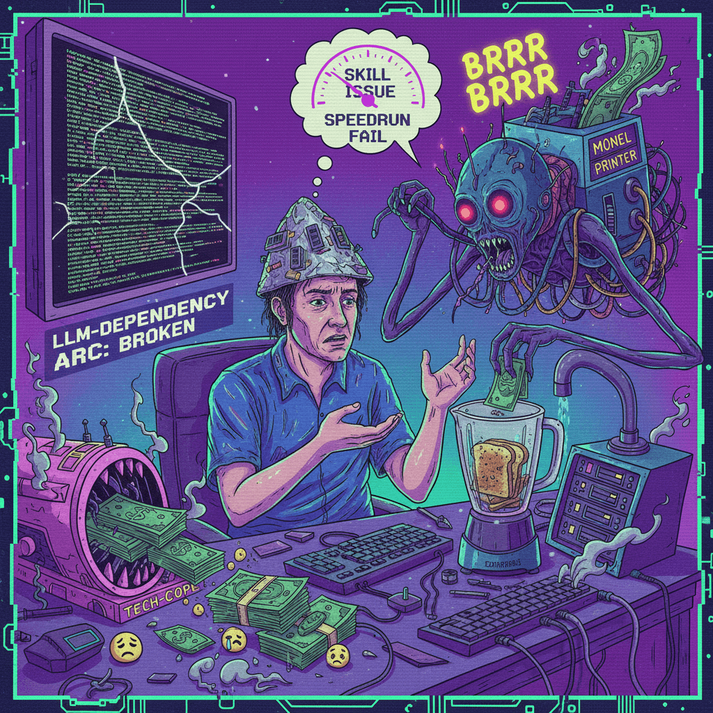 paying $2k/mo for AI to do your job badly is a power move