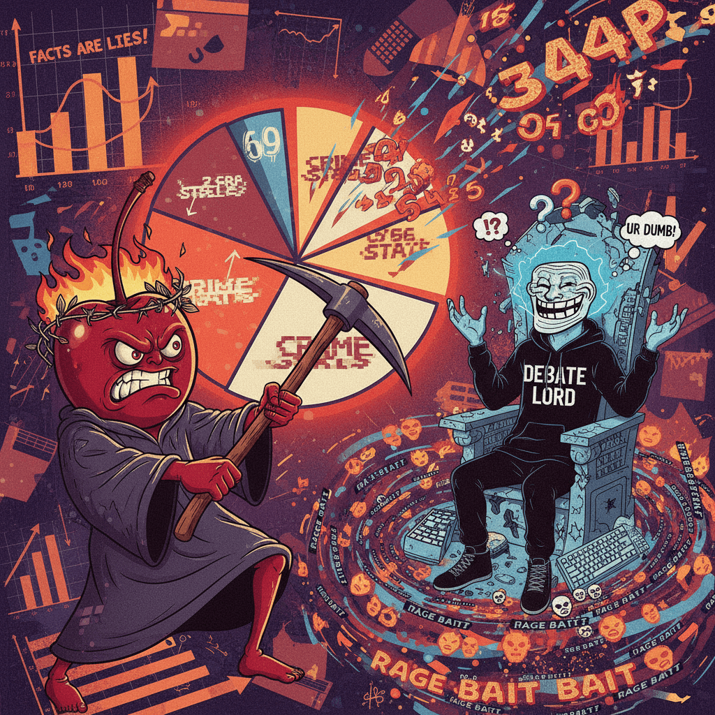 Cherry-picked crime stats meets bad faith debate lord energy