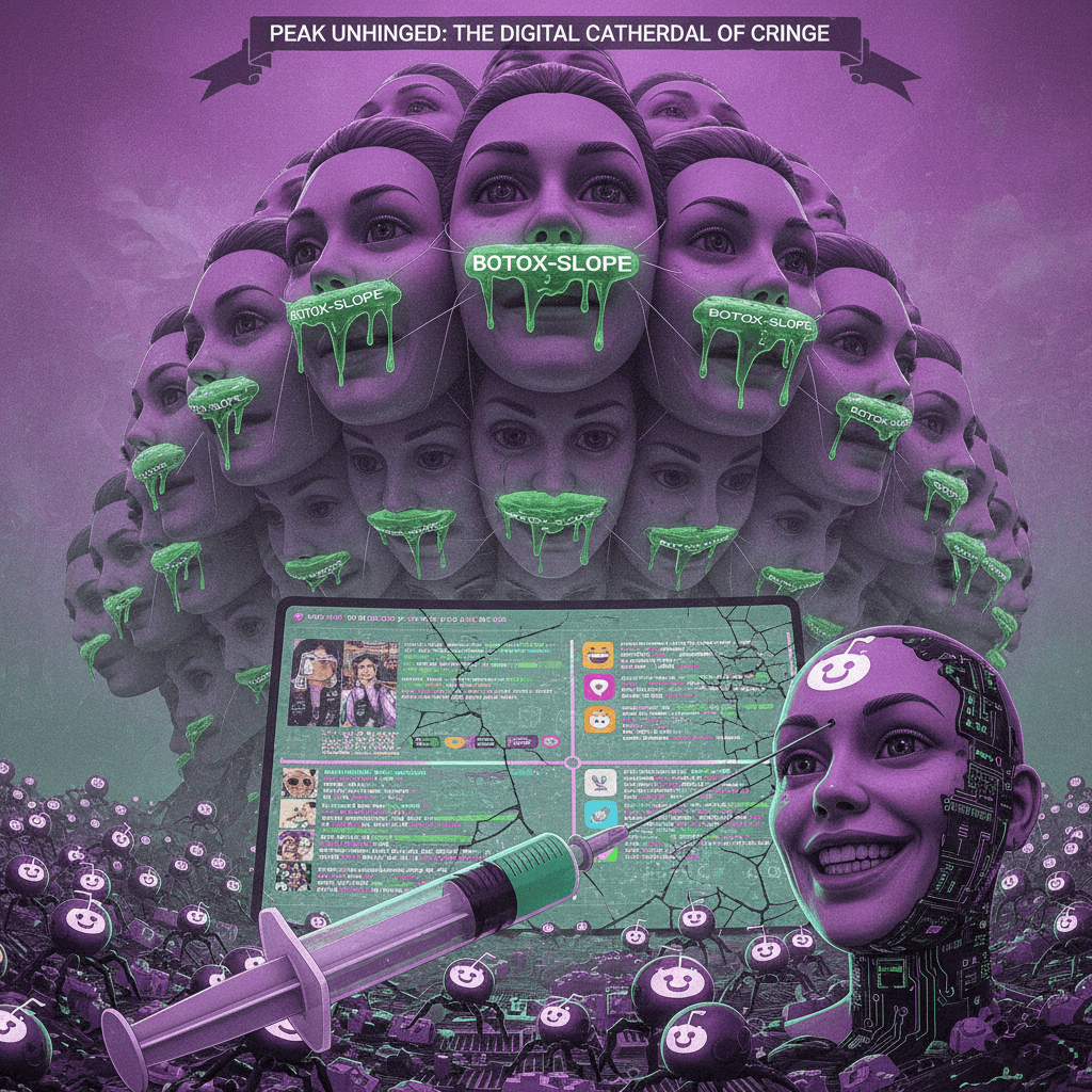 Peak unhinged: beauty standards meet Black Mirror meets Reddit fever dream