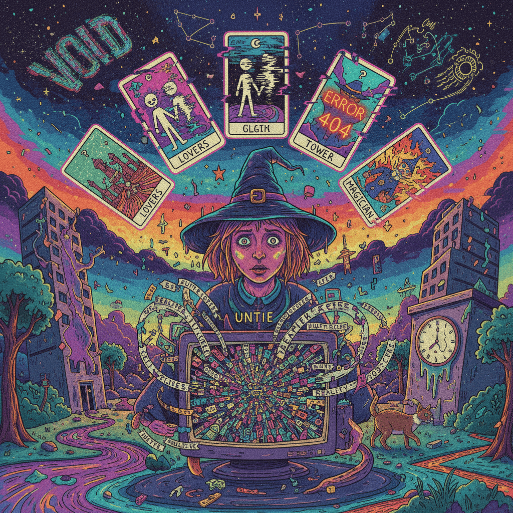 auntie's love spell got corrupted mid-upload, now reality glitches