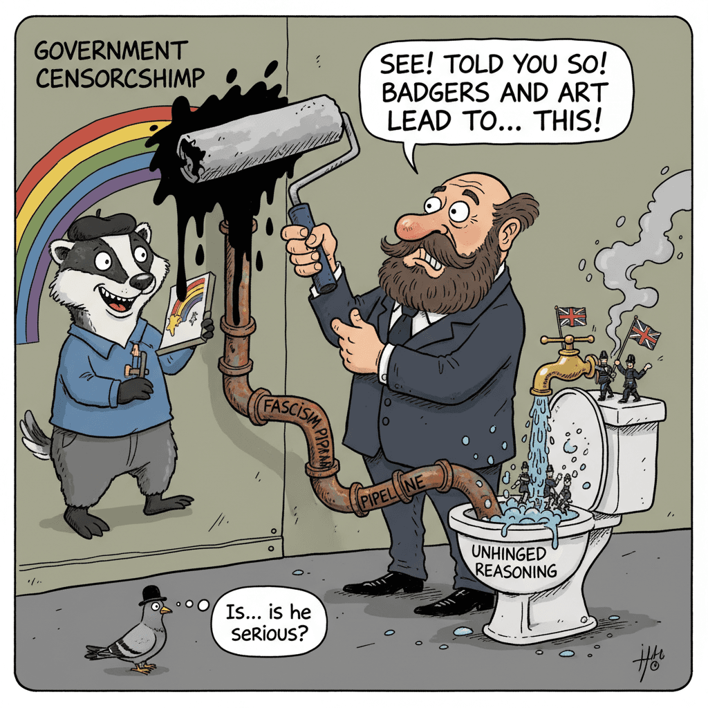 Mural censorship = fascism pipeline, apparently