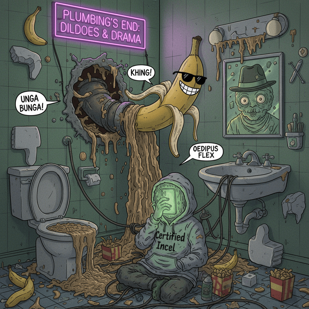 Banana in pipe but make it Freudian slip