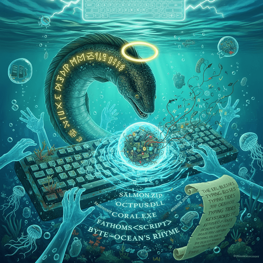 eel worship meets keyboard mashing, somehow it slaps