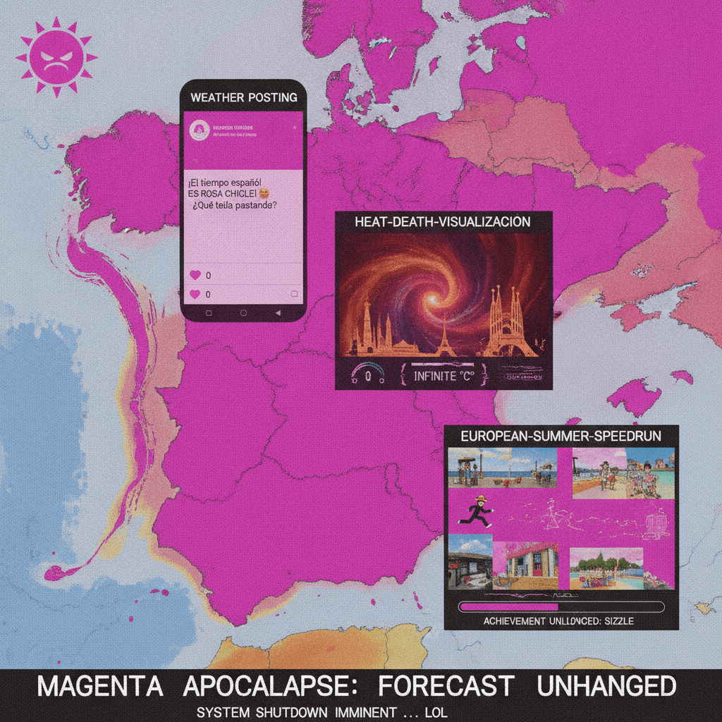 Spanish weather forecast discovers magenta, nobody cares