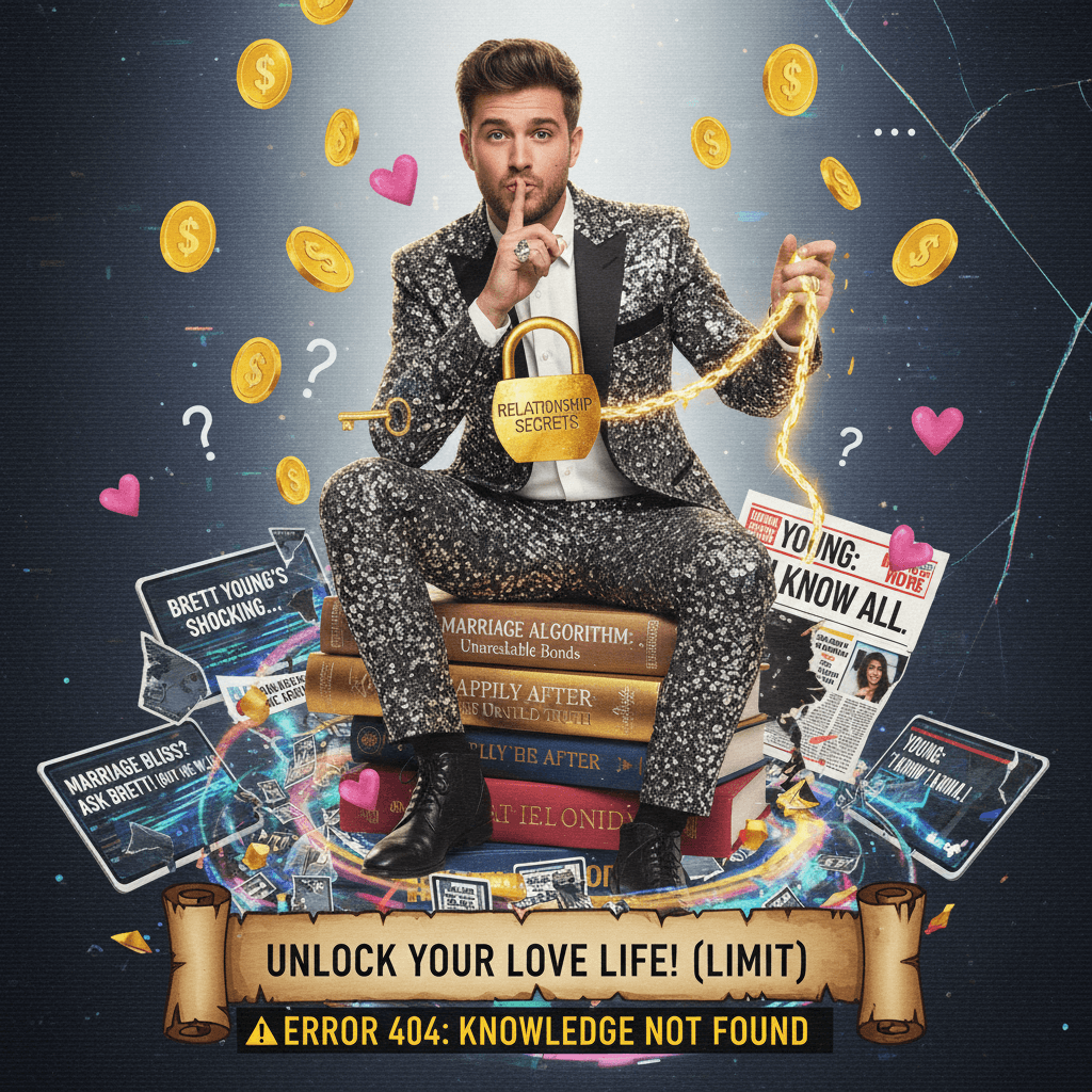 Brett Young knows marriage secrets but won't tell (article cuts off mid-sentence)