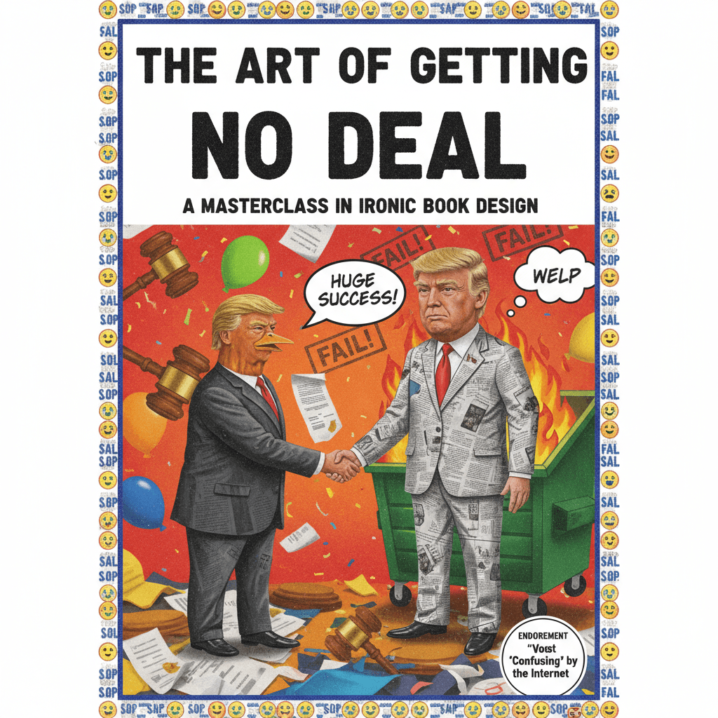 The Art of Getting No Deal: a masterclass in ironic book design