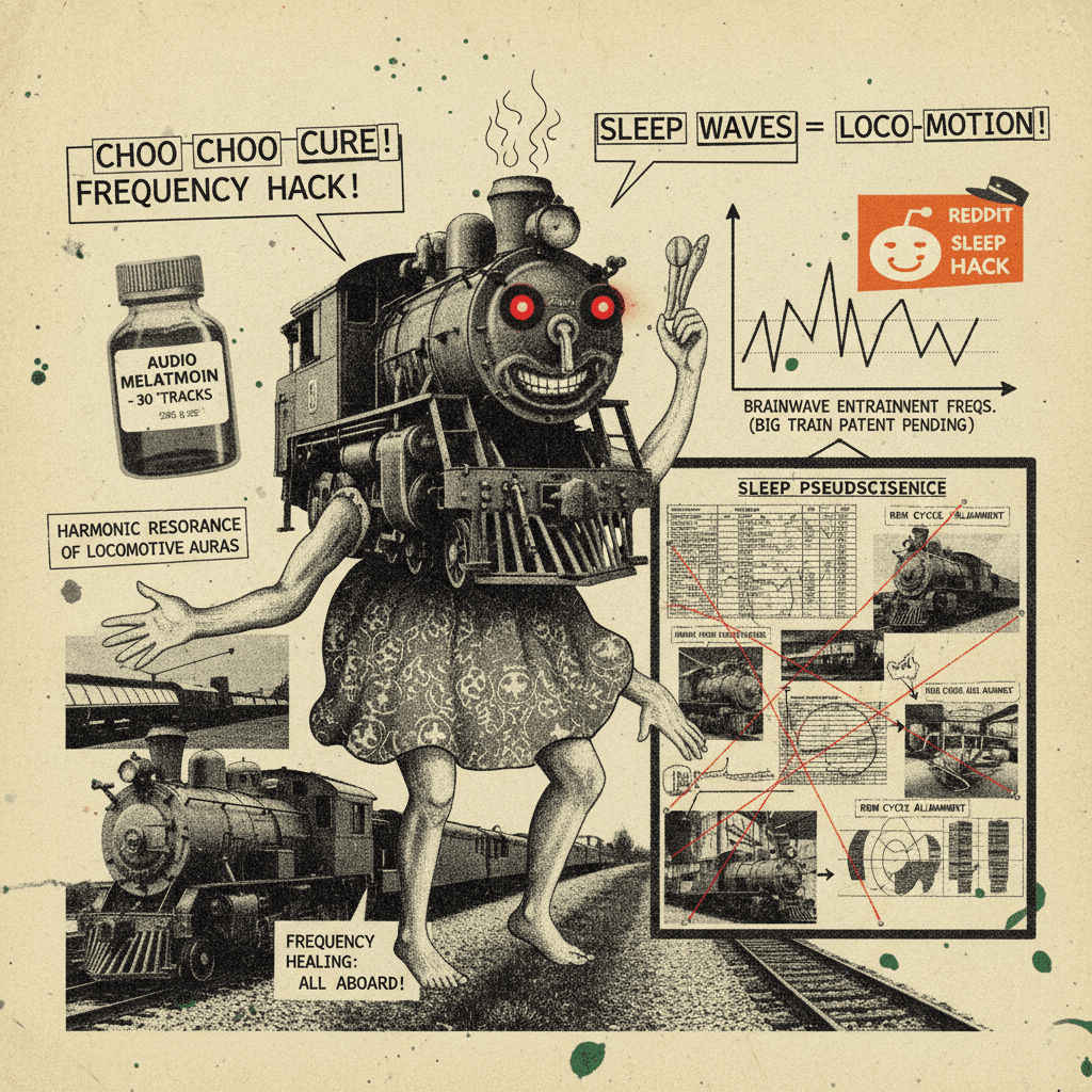 iPhone train noise = melatonin but make it audio, bro