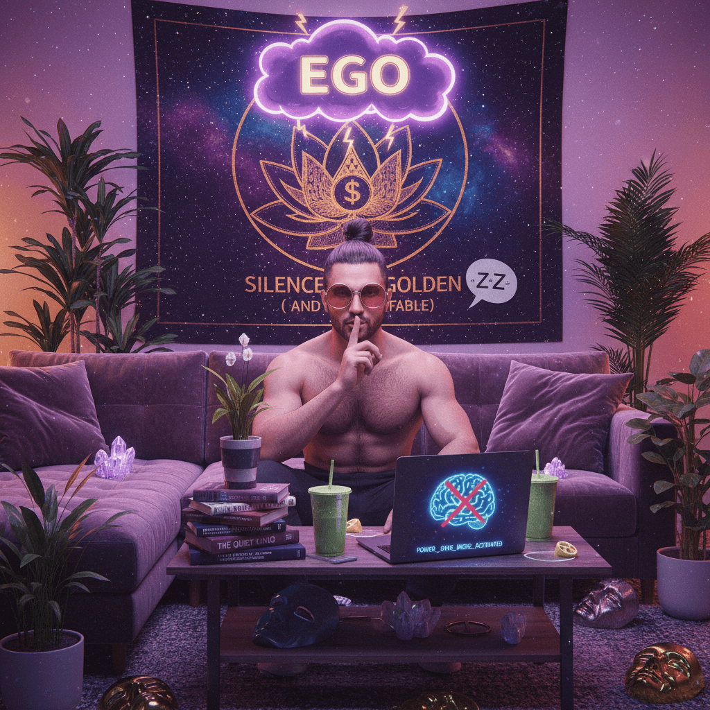 ego claims power, ego doesn't understand power is when you shut up