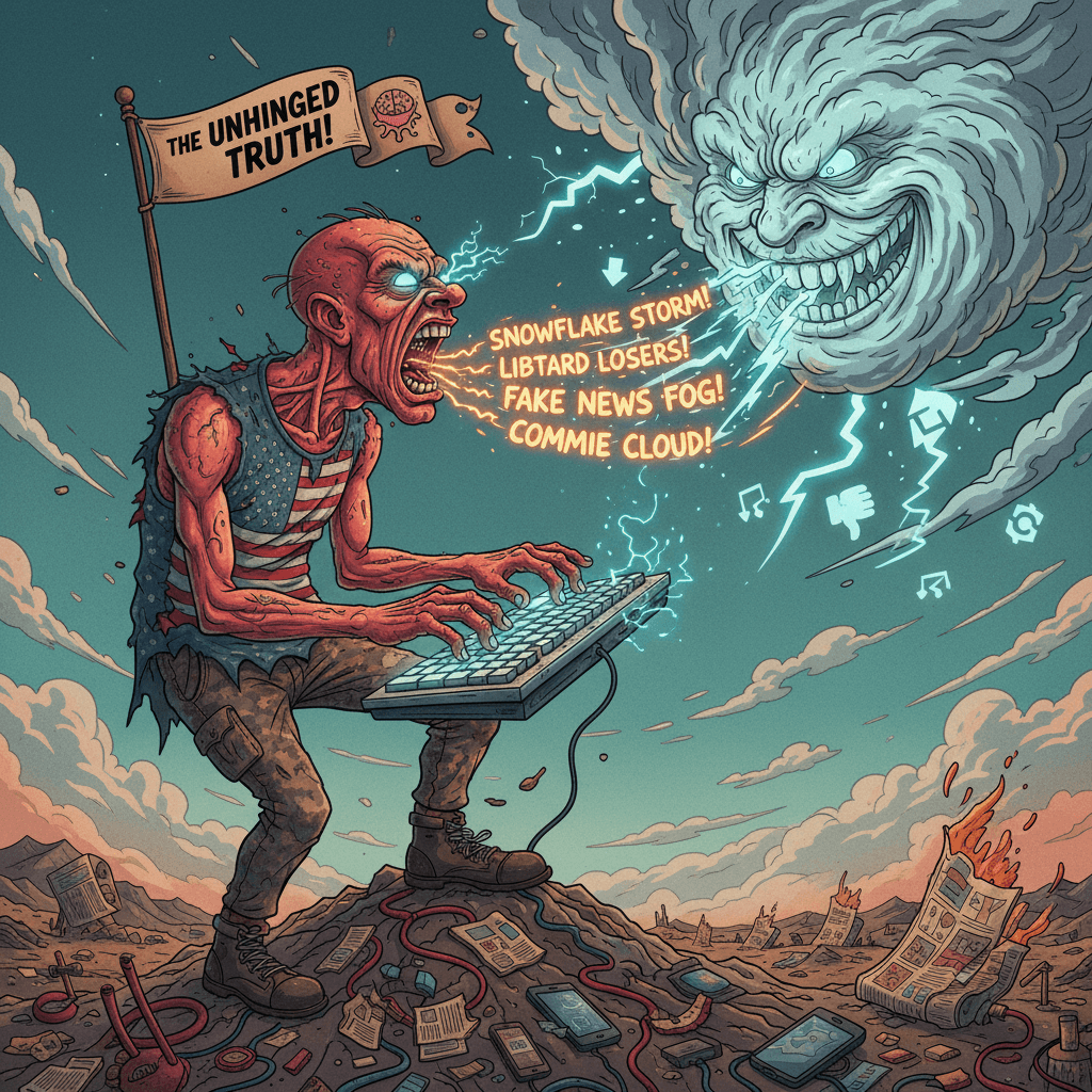 angry man yells at cloud (but make it inflammatory)