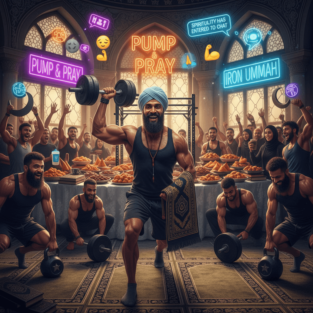 mosque meets crossfit: sweat, pray, slay (spirituality has entered the chat)