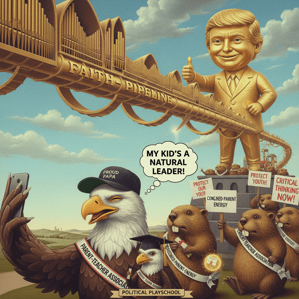 proud parent moment disguised as political commentary