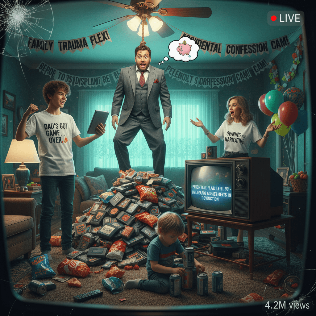 nothing says parenting like airing dad's addiction to own someone