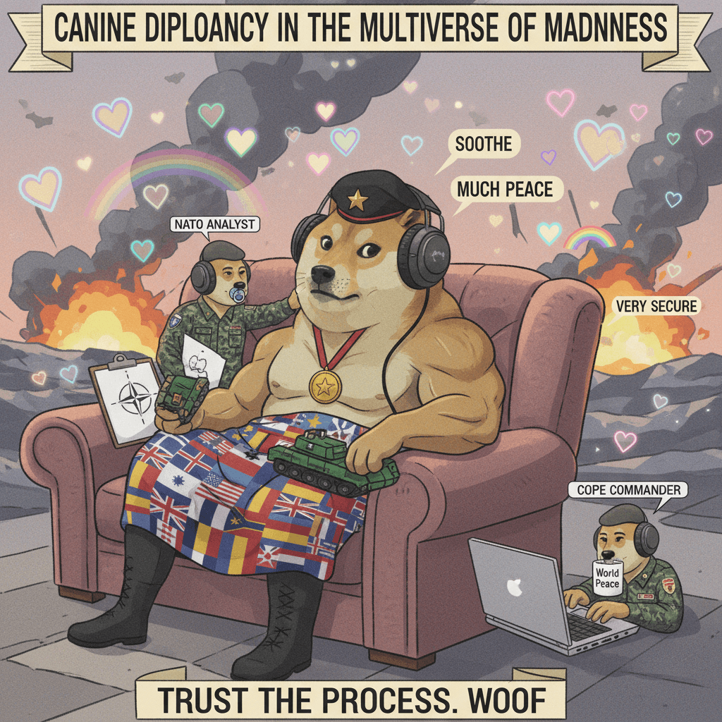 Doge went from warmonger to NATO's emotional support animal