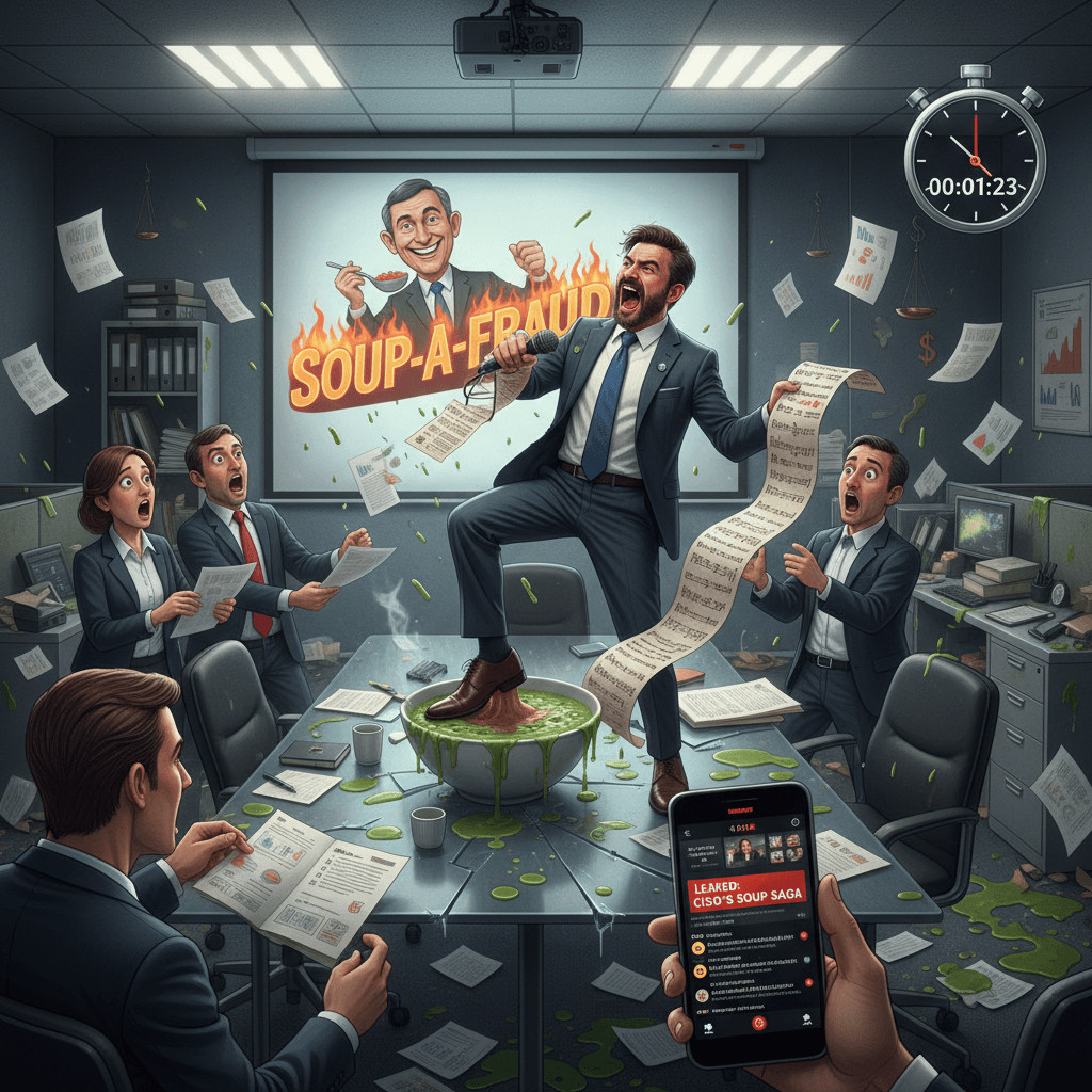 CISO files own L with hour-long diss track against employer's soup