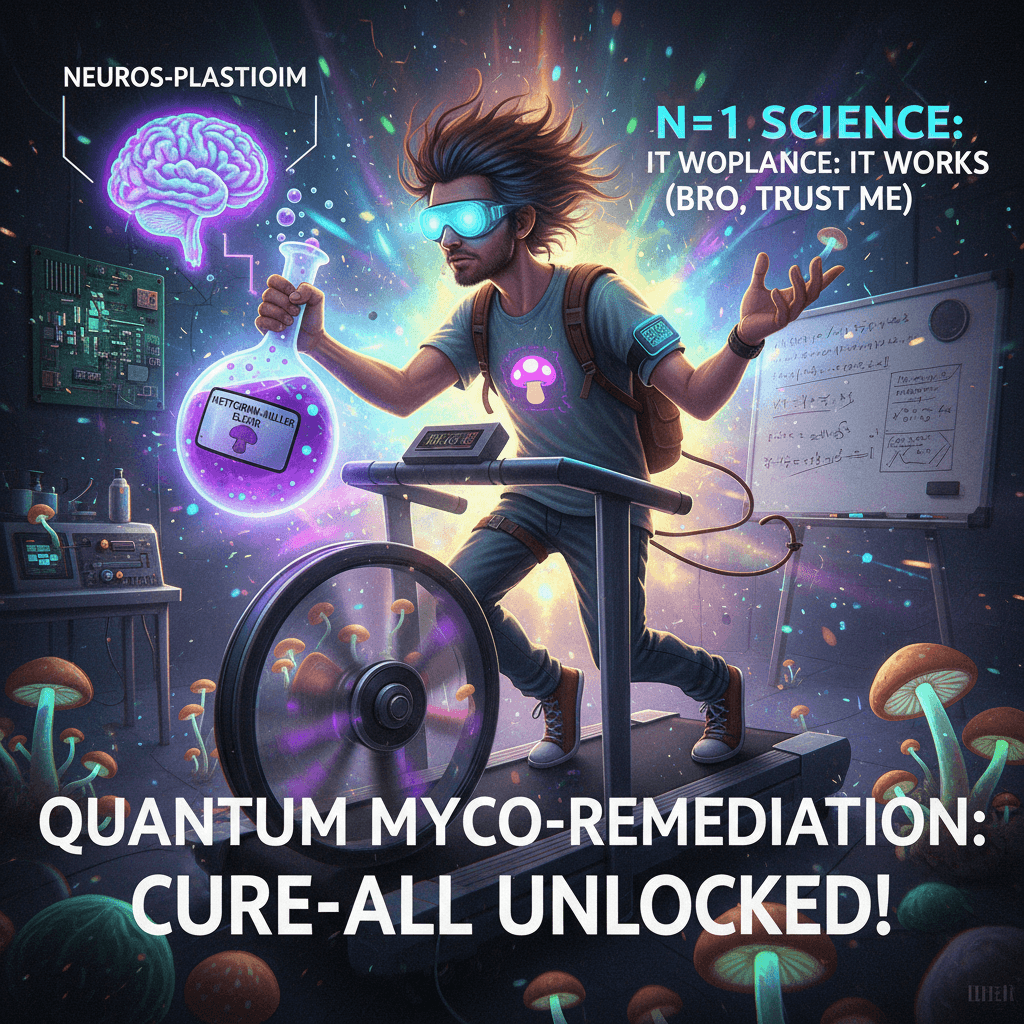 one mushroom trip = medical breakthrough (trust me bro, i have a cgm)